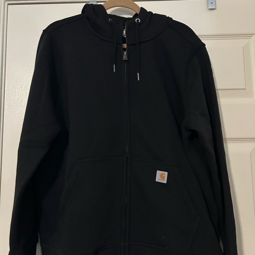 Carhartt Women's Black Zip Up Hoodie - Picture 3 of 5